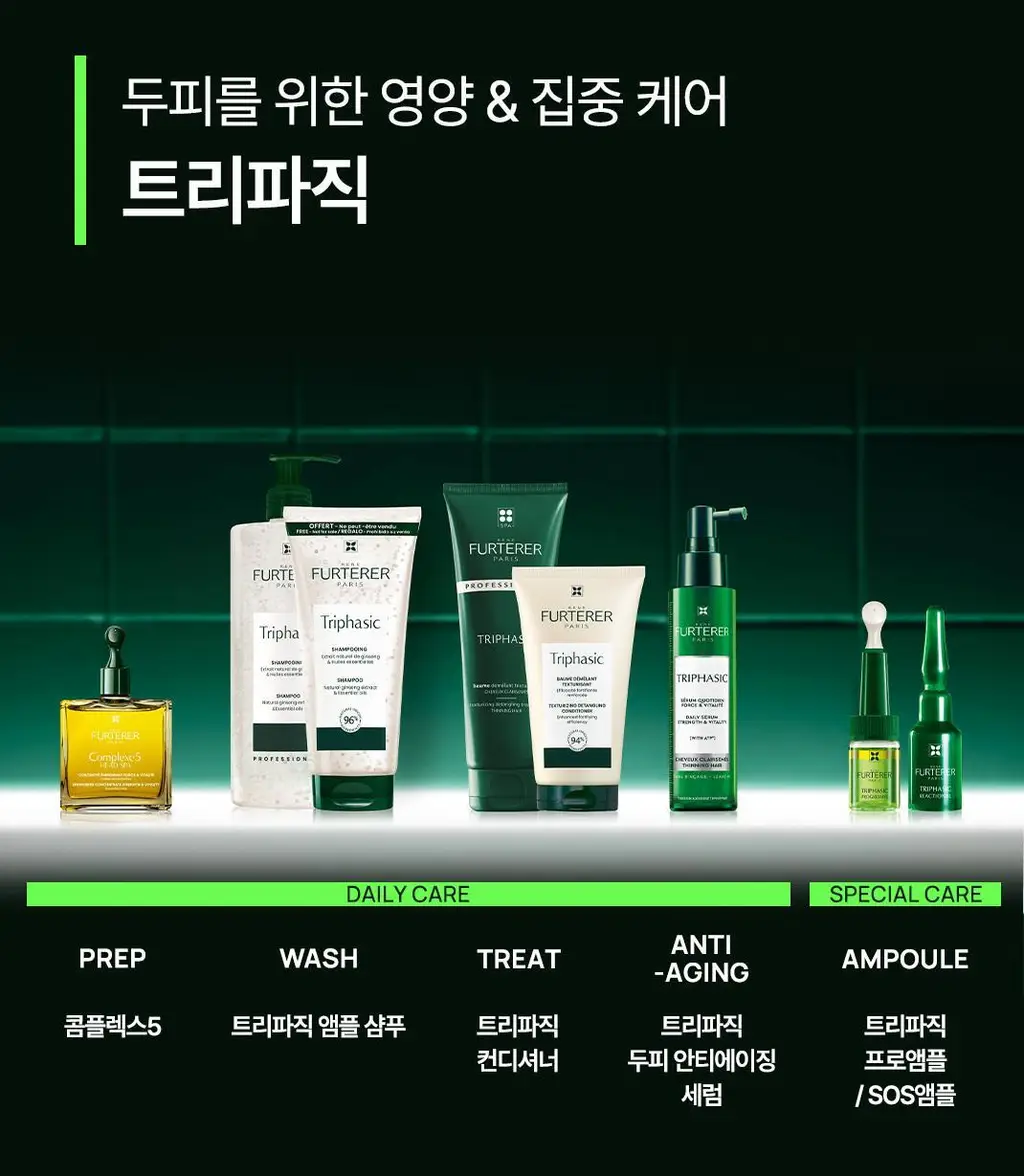 [NEW][두피 집중 영양] 르네휘테르 트리파직 앰플 트리트먼트 150ml 상세페이지 10